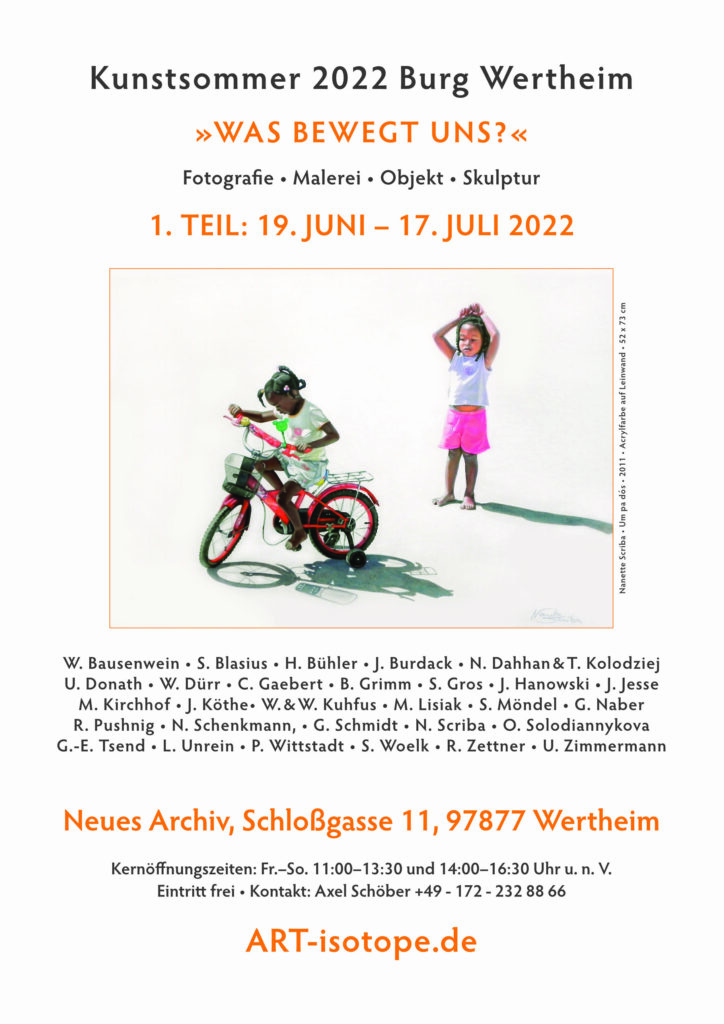 Kunstsommer Burg Wertheim 19. Juni – 17. Juli 2022